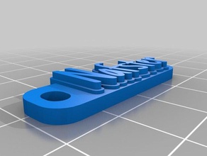 il mio personalizzato multiline tag portachiavi organizzazione su misura 3d print model - Mito3D