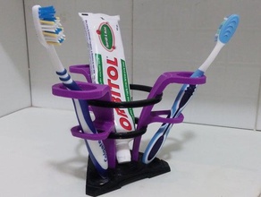 campanule brosse à dents stand la salle de bains bain bell fleur fleurs l'hygiène bouche dent étui tête porte-brosse dentifrice 3d print model - Mito3D