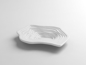 handy soap dish other 3d accessories bathroom plate topo topography tree trunk 3d print model - Mito3D