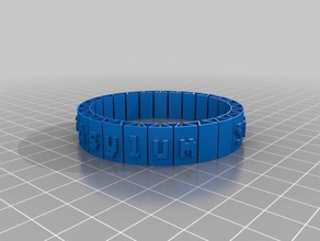 social + ma pulsera las pulseras personalizado 3d print model - Mito3D