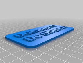 il mio personalizzato multiline tag portachiavi organizzazione su misura 3d print model - Mito3D