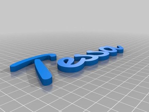 tessa customized 3d print model - Mito3D