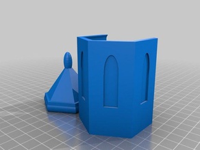 church tower box accessories roof sliding lid 3d print model - Mito3D