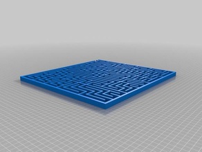 labirinto 25x25 quebra-cabeças personalizado 3d print model - Mito3D