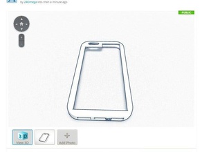 iphone 6+ case slim telefono cellulare 6 caso iphone6plus p piccola 3d print model - Mito3D