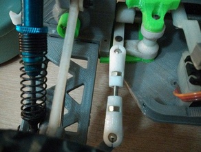 de comprimento variável, assistida pin openrc truggy r c veículos openscad rc 3d print model - Mito3D