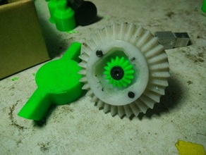 openrc truggy much stronger axle shaft modify sun gear differential r c vehicles openscad 3d print model - Mito3D
