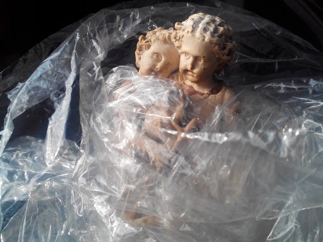 biscuit - sculpture sculptures enfance france memoire patrimoine personnes siamese twins 3D print model - Mito3D