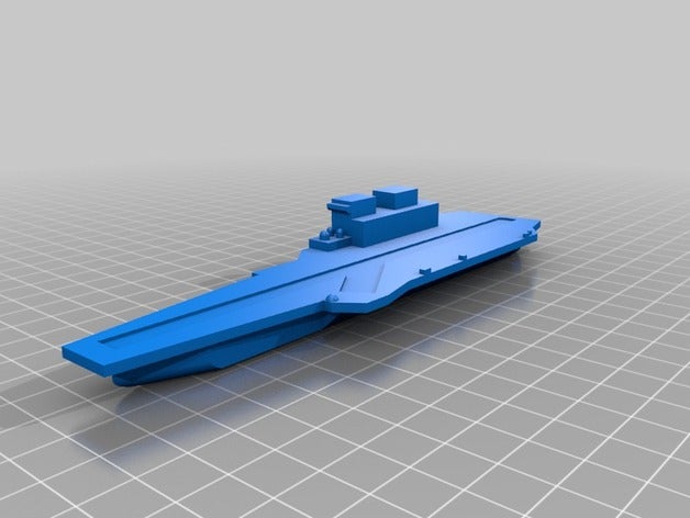 aircraft career 3d printing ship 3D print model - Mito3D