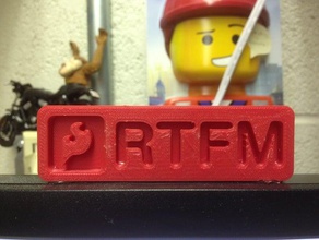 rtfm signs & logos sparkfun 3d print model - Mito3D