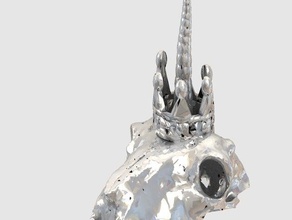 Einhorn-Krone Skulpturen Krone Prinzessin Einhorn Einhorn-Schädel 3d print model - Mito3D