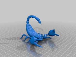 escorpión los animales 3d print model - Mito3D