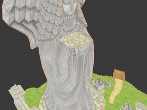 estatua de la diosa juegos leyenda hacia el cielo espada zelda 3d print model - Mito3D