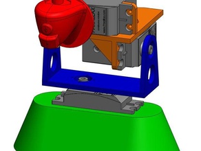 paralaje futaba servo motor 3-eje de montaje los gadgets la cámara 3d print model - Mito3D