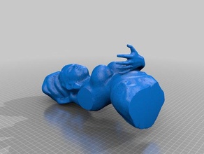 busto feminino divindade braços 3d print model - Mito3D