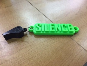 silence keychain keychains 3d print model - Mito3D