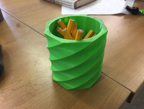 golf-Bleistift-cup - Organisation Bleistift 3d print model - Mito3D