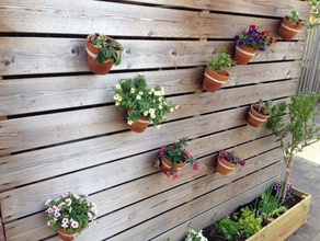 15cm plant pot wall mount outdoor & garden holder 3d print model - Mito3D