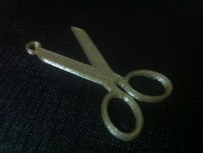 scissors pendant fashion 3d keychains keychain 3d print model - Mito3D