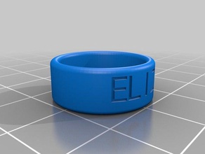 meine angepasste ring round edge Ringe kundengebundene 3d print model - Mito3D