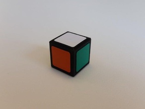 o cubo de rubik 1x1x1 - mais duro do mundo quebra-cabeça quebra-cabeças rubiks cube 3d print model - Mito3D