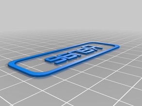 mon personnalisés custiomizable nom de la balise des signes logos 3d print model - Mito3D