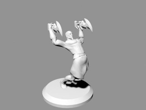 kratos pazzo La stampa 3d 3d print model - Mito3D