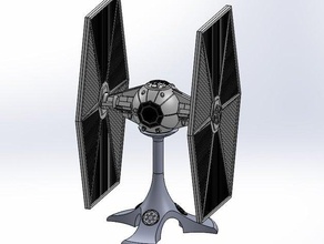 tie fighter stand toys & games darth sith star wars x-wing xwing 3d print model - Mito3D