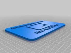 3dprintedprojectscom biglietto da visita segni e loghi su misura 3d print model - Mito3D
