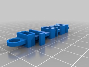 my customized messagedj orel keychain organization 3d print model - Mito3D