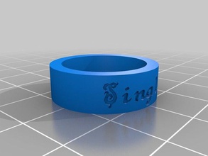 single rings customized 3d print model - Mito3D