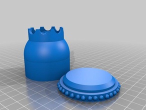 recipiente e tampa recipientes o alume bell3d soldersuckerblog 3d print model - Mito3D