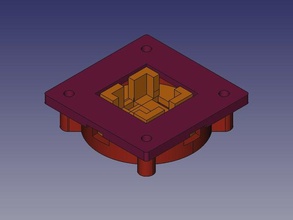 encodeur rotatif d-pad de l'électronique freecad 3d print model - Mito3D