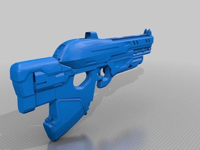 destiny exotic scout rifle 347 vesta dynasty 1 scale games game weapon 3d print model - Mito3D