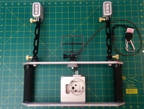 gopro dive tray camera mount scuba diving 3d print model - Mito3D