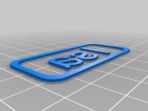 isa tag les signes et logos personnalisé 3d print model - Mito3D