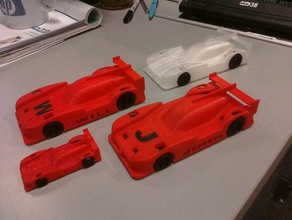 customized le mans nissan prototype vehicles 3d print model - Mito3D
