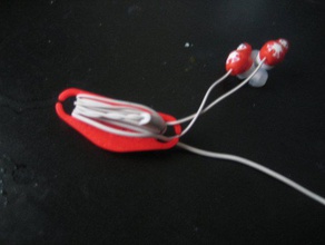 le cordon des écouteurs wrap d'autres cordons casque ipod mp3 musique joueur 3d ménage reprap enchevêtrement utile 3d print model - Mito3D
