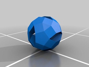 rhomicosidodecahedron tüneller matematik katı arşimet bonnie johnson çokyüzlülere düzenli çokgenler stewart torus 3d print model - Mito3D