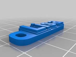 mon personnalisés multiligne tag trousseau de clés l'organisation personnalisé 3d print model - Mito3D