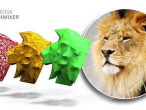 leão a arte animais meshmixer 3d print model - Mito3D