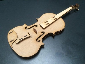 violino Impressora 3d acessórios a música instrumento musical 3d print model - Mito3D