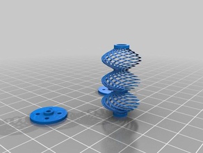 meu personalizados ekobots - spiralspring física e astronomia personalizado 3d print model - Mito3D