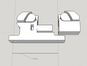 reprap prusa i3 verstellbarem y-Gurt-Halter 44mm 3d-Drucker Teile Gürtel Halter mendel y y-Gürtel die y-achse 3d print model - Mito3D