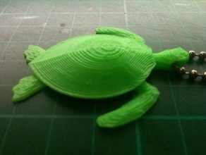 les tortues de mer, un trousseau clés porte-clés tortue mer 3d print model - Mito3D