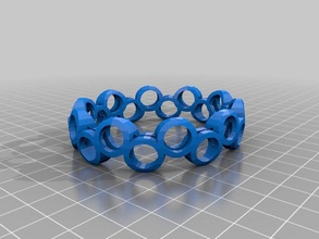 fizz round bracelets customized 3d print model - Mito3D