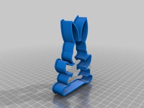 easterbunny cookie cutter kitchen & dining cookiecutter cookies 3d print model - Mito3D