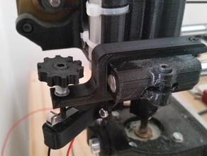 z height adjuster - rock solid x axis prusa mount 3d print model - Mito3D