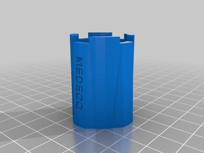 le couvercle de la batterie clé des outils à main medeco molette 3d print model - Mito3D