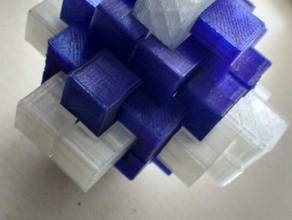 cube brain teaser puzzle puzzles 3d game 3d print model - Mito3D